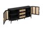 Noah 2 Door 3 Drawer Sideboard Black by Birlea | Style Our Home