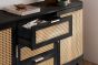 Noah 2 Door 3 Drawer Sideboard Black by Birlea | Style Our Home