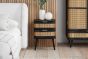Noah 2 Drawer Bedside Black by Birlea | Style Our Home