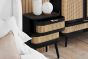 Noah 2 Drawer Bedside Black by Birlea | Style Our Home