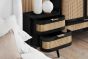 Noah 2 Drawer Bedside Black by Birlea | Style Our Home