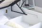 Phoenix White Small Double Ottoman Bed