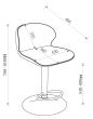 Rosso - Olive Vintage Faux Leather Gas Lift Swivel Barstool with Chrome Base (Single)