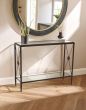 Axyvora Console Table With Black Finish Frame