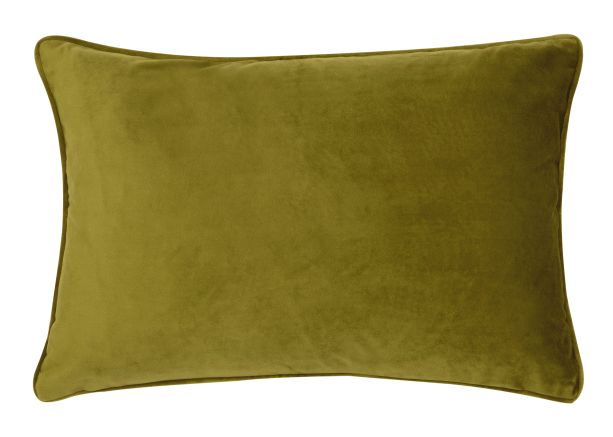 Matt Poly Velvet With Piping Green by Malini | Style Our Home