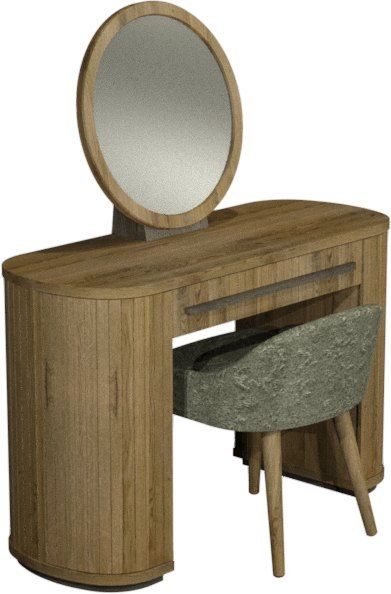 Vega Knotty Oak & Weathered Oak Vanity Mirror by Bentley Designs | Style Our Home