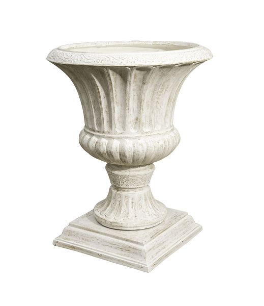 Large Classic French Urn - Antique White Wash by Monologue | Style Our Home