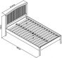 Ashby Soft Grey Slatted 4' Small Double Bedstead