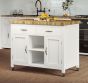 Kitchen Island (White) with Butchers Block by Baumhaus | Style Our Home