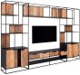 Cosmo 2 Doors Open Racks TV Wall Element Bookcase