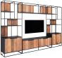 Cosmo 2 Doors Open Racks TV Wall Element Bookcase