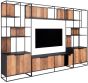 Cosmo 2 Doors Open Racks TV Wall Element Bookcase