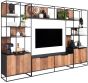 Cosmo 2 Doors Open Racks TV Wall Element Bookcase