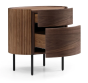 Lantine Bedside Table - Walnut By Tommy Franks | Style Our Home