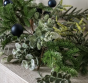 Merry Midnight Navy Bauble Garland