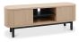 Vega Scandi Oak & Peppercorn Entertainment Unit by Bentley Designs | Style Our Home
