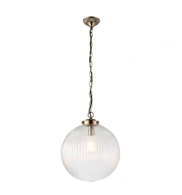 Harriet Pendant Light Clear Glass Large