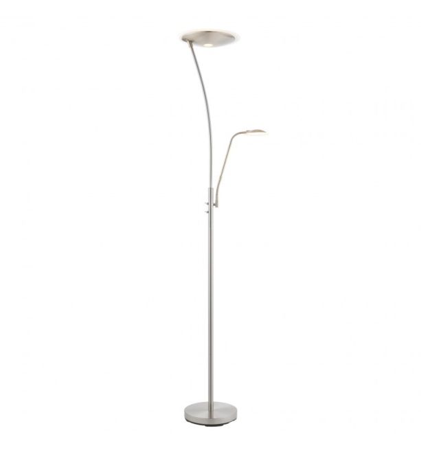 Alassio Floor Lamp Satin Chrome