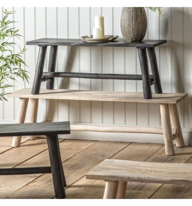Alberta Bench Natural Rustic Long - Style Our Home 
