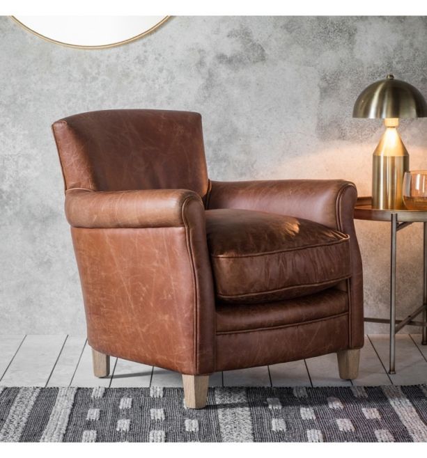 Mr. Paddington Chair - Vintage Brown Leather - Style Our Home