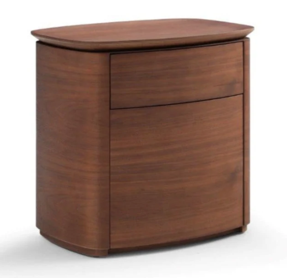 Blade Bedside Table - Dark Walnut By Tommy Franks | Style Our Home