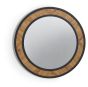 Ellipse Rustic Oak Wall Mirror by Bentley Designs | Style Our Home
