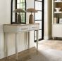 Larsen Scandi Oak & Soft Grey Console Table with Drawerby Bentle by Designs | Style Our Home