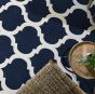 Antibes Blue Trellis Rug