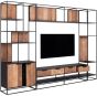 Cosmo 2 Doors Open Racks TV Wall Element Bookcase