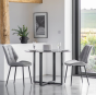 Macread Light Grey Upholstered Dining Chair ( A Pair ) | Style Our Home