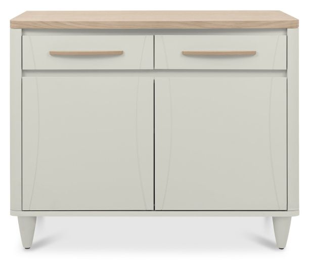 Larsen Scandi Oak & Soft Grey Narrow Sideboardby Bentle by Designs | Style Our Home