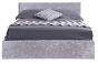 Berlin Steel Crushed Velvet King Ottoman Bed