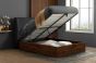 135cm Halfden Ottoman Grey by Birlea | Style Our Home