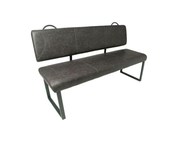 Healey Back Seat Vegan Leather Grey by Monologue | Style Our Home