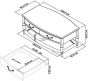 Montreux Grey Washed Oak & Soft Grey Coffee Table
