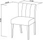 Turin Light Oak Upholstered Black Gold Dining Chair (a pair) - Style Our Home