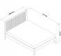 Rimini Aged & Weathered Oak Kingsize Bedstead