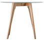 Blake Clear Round Dining Table by Hudson Living | Style Our Home