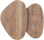 Bliss Pebble Teak Coffee Table, Set of 2