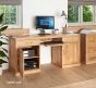 Baumhaus Mobel Oak Large Hidden Office Twin Pedestal Desk - Style Our Home