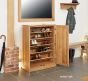 Baumhaus Mobel Oak Large Shoe Cupboard - Style Our Home