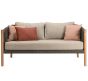 Lento Lounge Sofa 2.5 Seater with 1 Seat and 2 Back Almond Cushions by Vincent Sheppard | Style Our Home