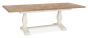 Belgrave Two Tone 6-8 Seater Table & 6 Oak Chairs in Rustic Tan Faux Leather by Bentley Designs | Style Our Home
