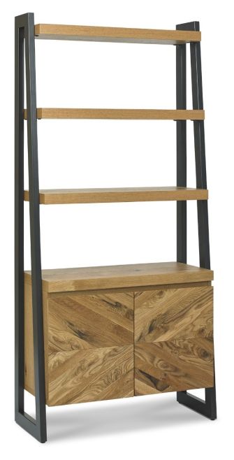 Ellipse Rustic Oak Open Display Unit by Bentley Designs | Style Our Home
