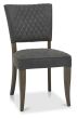 Monterey Fumed Oak Upholstered Chair - Dark Grey Fabric (Pair) - Style Our Home