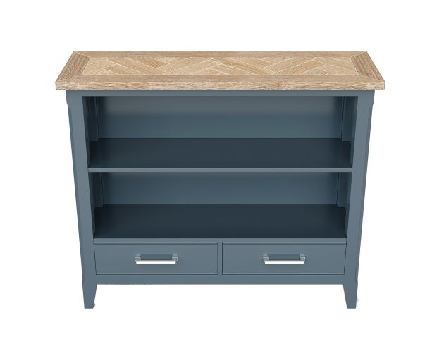 Signature Blue Low Bookcase by Baumhaus | Style Our Home