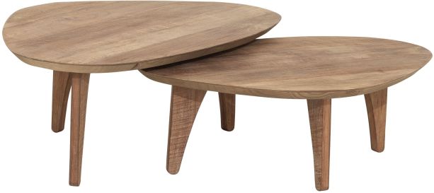 Bliss Pebble Teak Coffee Table