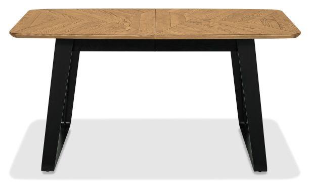 Emerson Rustic Oak & Peppercorn 4-6 Seater Extension Dining Table by Bentley Designs | Style Our Home
