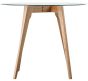 Blake Clear Round Dining Table by Hudson Living | Style Our Home