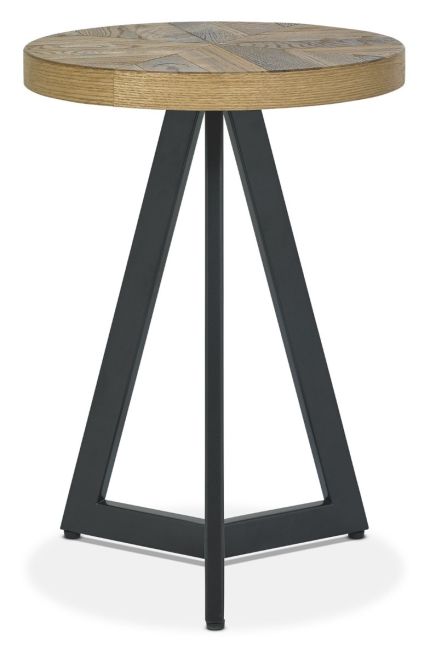 Ellipse Rustic Oak Lamp Table by Bentley Designs | Style Our Home

